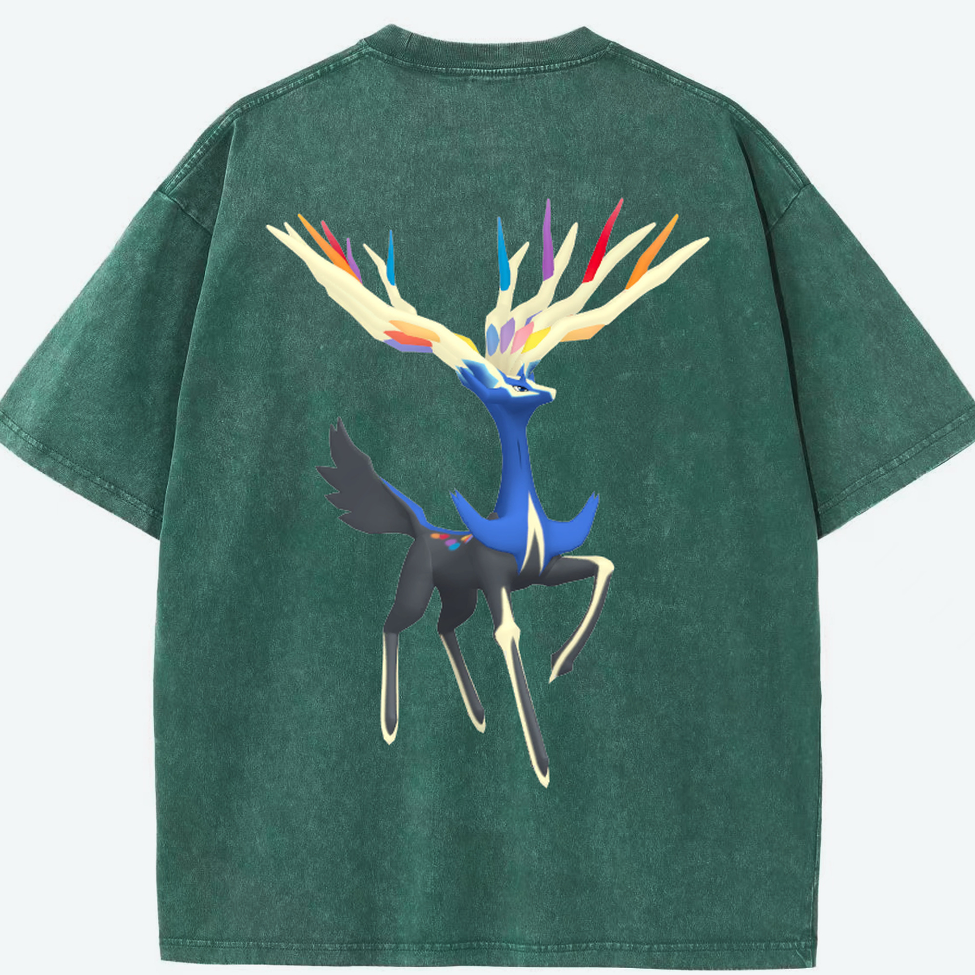 （画像用） ポケットモンスター Pokémon 綿100% ヴィンテージ風 半袖Tシャツ（背面プリント）